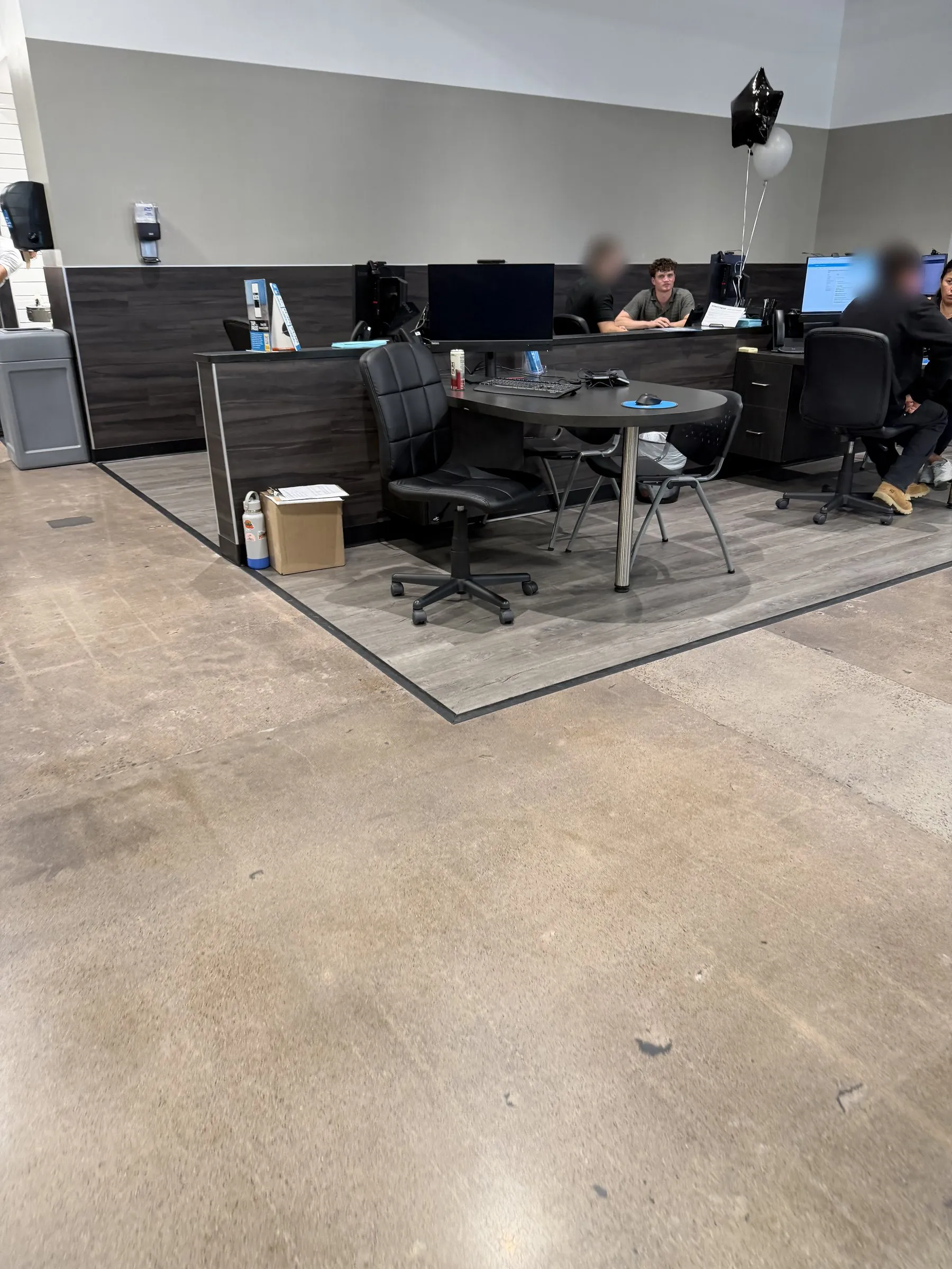 Sales desk area casework, EOS Fitness, Tempe AZ